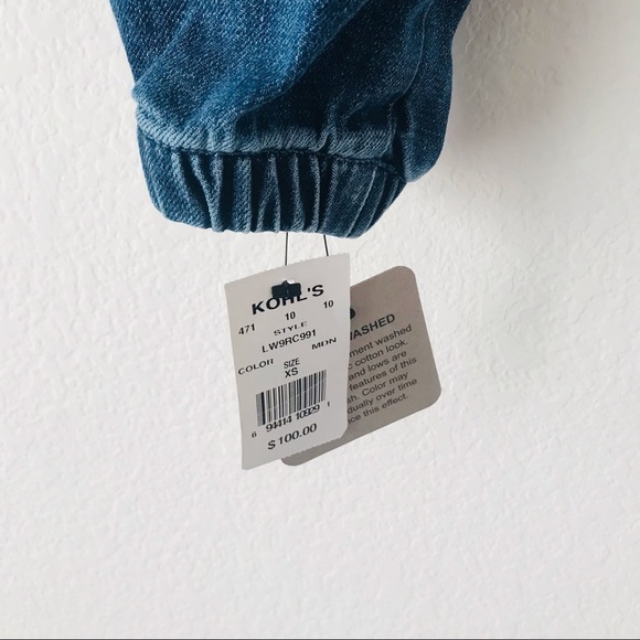 New! Levi’s Coaches Tracker Cropped Bomber Denim Jean Biker Moto Jean Jacket - Picture 15 of 16